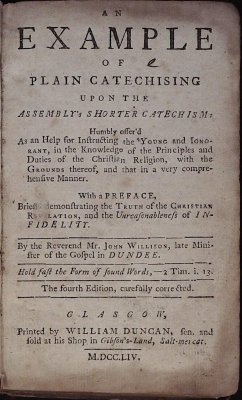 An Example of Plain Catechising upon the Assembly's Shorter Catechism cover