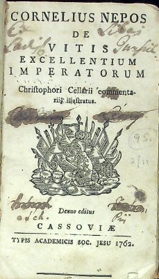 Cornelius Nepos de Vitis Excellentum Imperatorum cover
