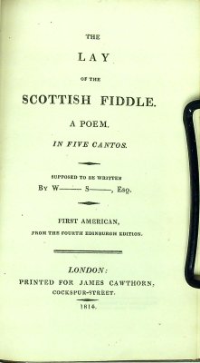 The Lay of the Scottish Fiddle: A Poem, in Five Cantos cover