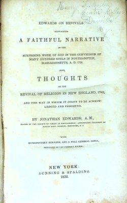 Edwards on Revivals: Containing a Faithful Narrative of the Surprising Work of God in the Conversion of Many Hundred Souls in Northampton, Massachusetts, A.D. 1735 cover