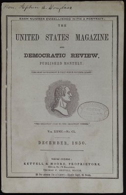 The United States Magazine and Democratic Review: Volume XXVII, No. CL.: December, 1850 cover