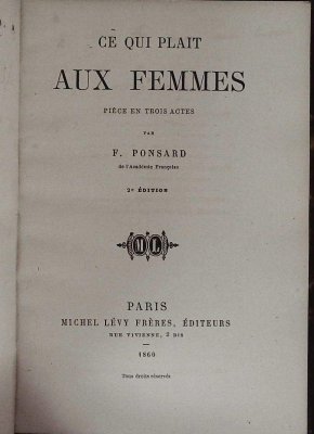 Ce Qui Plait Aux Femmes Piece en Trois Actes cover