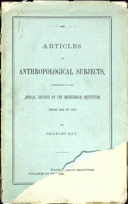 Articles on Anthropological Subjects