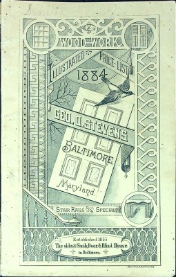 Geo. O. Stevens Wood-Work: Illustrated Price-List 1884 cover