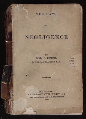 The Law of Negligence cover