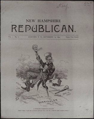 New Hampshire Republican, Vol. 1, No. 8 (September 13, 1890) cover