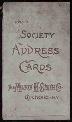 1898-9 Society Address Cards cover