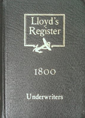 Lloyd's Register 1800 Underwriters cover
