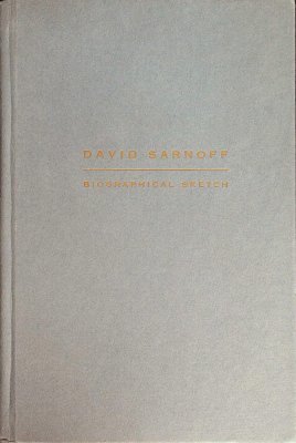 Biographical Sketch of David Sarnoff cover