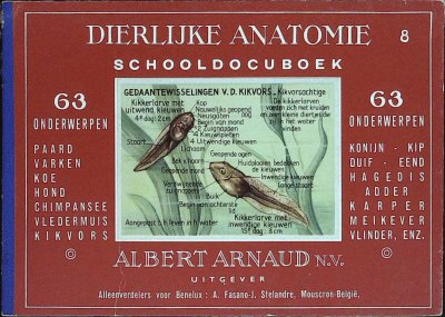 Dierlijke Anatomie Schooldocuboek 8 cover