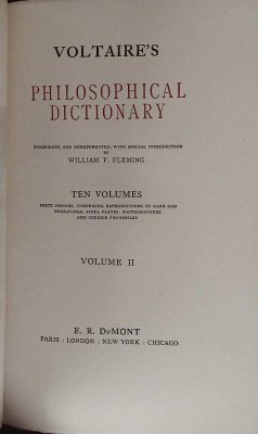 Voltaire's Philosophical Dictionary Vol 2 cover