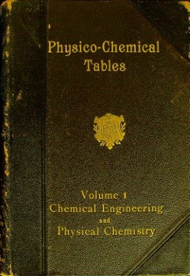 Physico-Chemical Tables Vol 1 cover