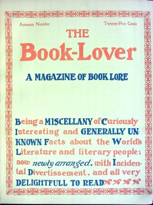 The Book-Lover: A Magazine of Book Lore, Nos. 5-10 cover
