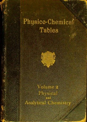 Physico-Chemical Tables Vol 2 cover