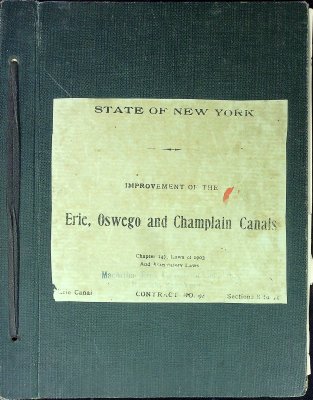 State of New York: Improvement of the Erie, Oswego and Champlain Canals b/w General Electric Review Jan 1916
