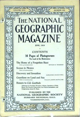 The National Geographic Magazine June 1914 cover