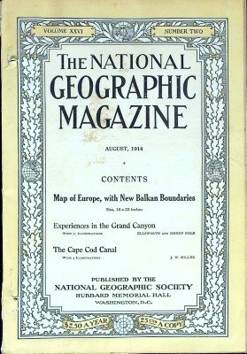 The National Geographic Magazine August 1914 cover