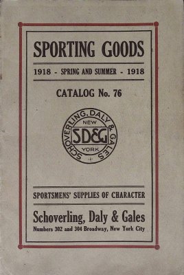 Sporting Goods Spring and Summer 1918 Catalog No. 76 cover