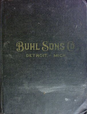 Buhl Sons Company Wholesale Hardware Iron and Steel. 1918 Catalog cover