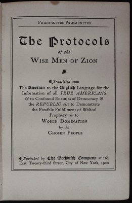 Praemonitus Praemunitus: The Protocols of the Wise Men of Zion cover