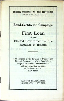 Bond-certificate campaign. First loan of the elected government of the Republic of Ireland. cover