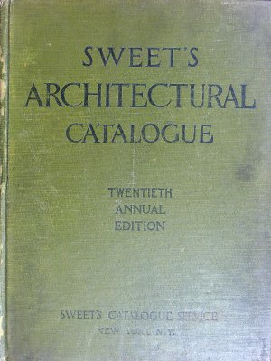 Sweet's Architectural Catalogue cover
