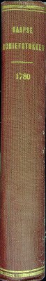 Kaapse archiefstukken lopende over het jaar 1780 cover