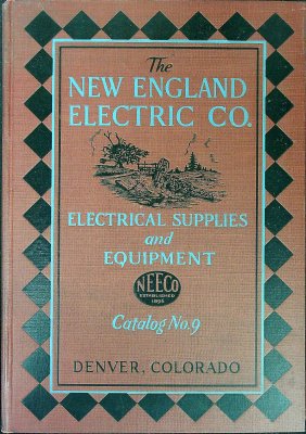 The New England Electric Company, Catalogue 9 cover