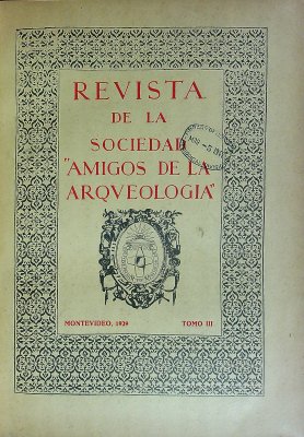 Revista de la Sociedad "Amigos de la Arqueologia", Tomo III cover