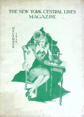 The New York Central Lines Magazine, Volume X, No. 9, December 1929 cover