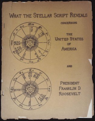 What the Stellar Script Reveals Concerning the United States of America and President Franklin D. Roosevelt