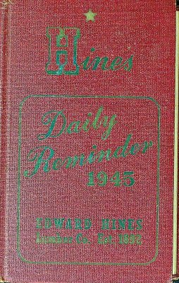 Hines Daily Reminder 1945 cover