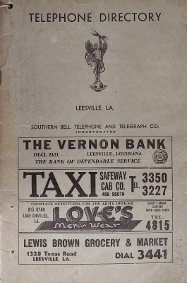 Telephone Directory Leesville, LA cover