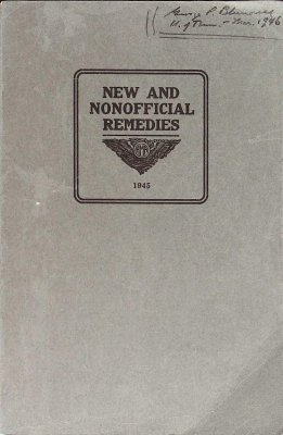 New and Nonofficial Remedies 1945