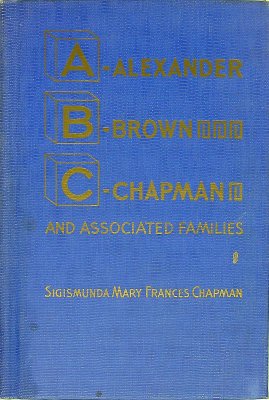A history of Chapman and Alexander families, cover