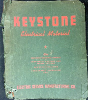 Keystone Electrical Material: for traveling electrical contact, industrial haulage and feeder systems, armature repairing, floodlighting and other industrial needs cover