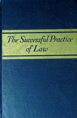 The Successful Practice of Law cover