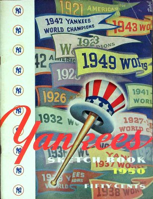 Yankees Sketch Book 1950 cover