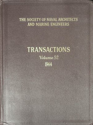 Lot of 8 Volumes of The Society of Naval Architects and Marine Engineers Transactions, 1936-1951 cover
