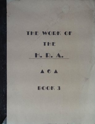 The Work of the H.R.A. Book 3 cover
