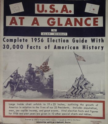 U.S.A. at a Glance: Complete 1956 Election Guide With 30,000 Facts of American History cover