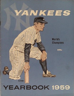 New York Yankees Yearbook 1959 cover