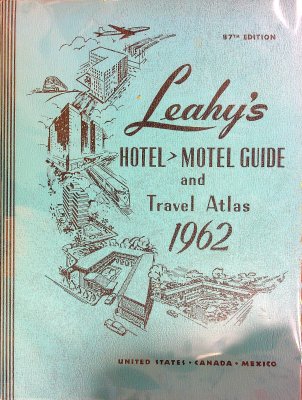 Leahy's Hotel-Motel Guide and Travel Atlas, 1962 cover