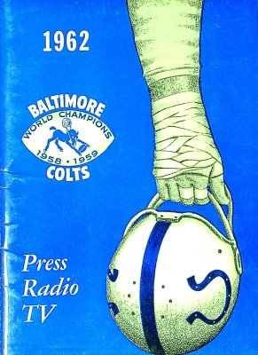 Baltimore Colts Press Radio TV 1962