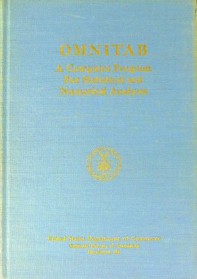 Omnitab: A Computer Program for Statistical and Numerical Analysis cover