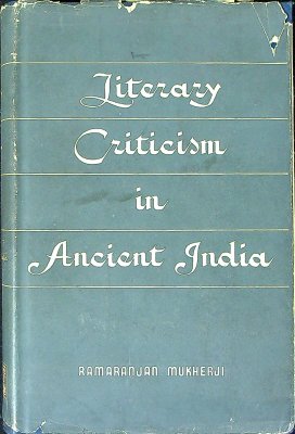 Literary Criticism in Ancient India cover
