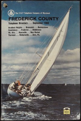 Frederick County Telephone Directory September 1966 cover