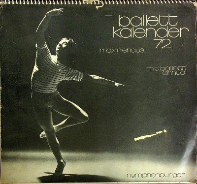 Ballett Kalender 72 Maz Niehaus MIT Ballett Annual cover