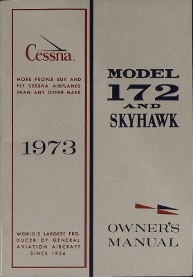 Model 172 and Skyhawk Owner's Manual 1973 cover