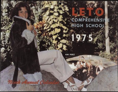 1975 Leto Comprehensive High School Calendar cover